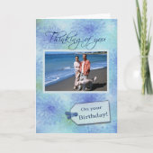 Op je verjaardag - Fotokaart Sjabloon (Voorkant)
