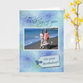 Op je verjaardag - Fotokaart Sjabloon (Gele Bloem)