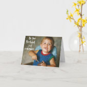 Op je verjaardag, onthoud. . . kaart (Gele Bloem)