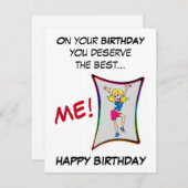 Op je verjaardag verdien je het beste, verjaardags (Voorkant / Achterkant)