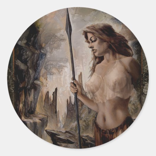 "Op je wacht" Sticker (Voorkant)