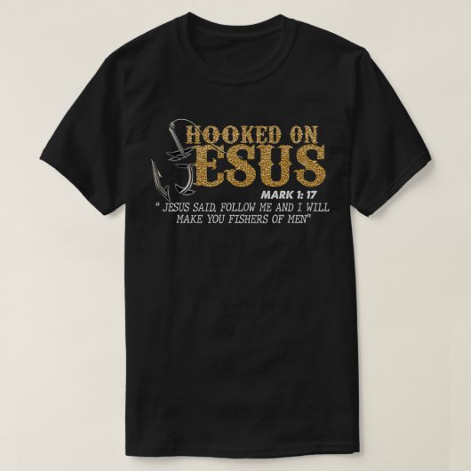 Op Jezus Mark 117, Religieuze Bijbelse Verse, geha T-shirt (Design voorkant)