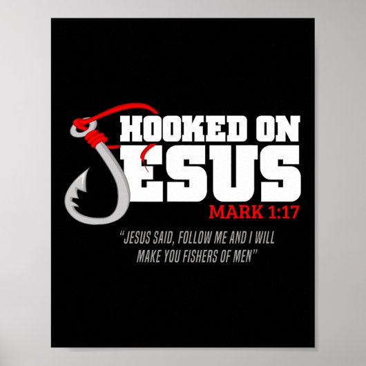 Op Jezus Mark 117 staat een bijbelse hasj - F Poster (Voorkant)