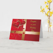 OP JULLIE TROUWDAG "DOCHTER" KAART (Gele Bloem)