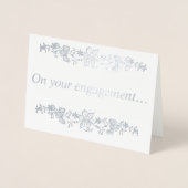 Op jullie verloving… Zilver Folie Kaarten (Voorkant)