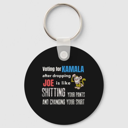 Op Kamala Stemmen Na Het Afstoten Van Joe Is Alsof Sleutelhanger (Voorkant)