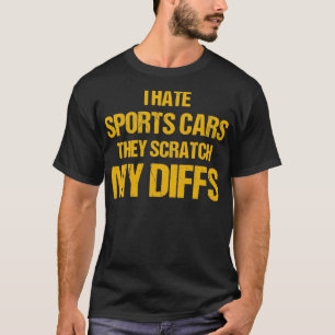 Op kantoor haat ik sportauto's die mijn spullen kr t-shirt