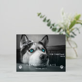 Op kerstcadeautjes wachten folie feestdagen briefkaart (Staand Voorkant)