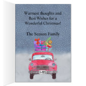 Op kerstmis aanpasbare fotokaart (Binnen (Rechts))