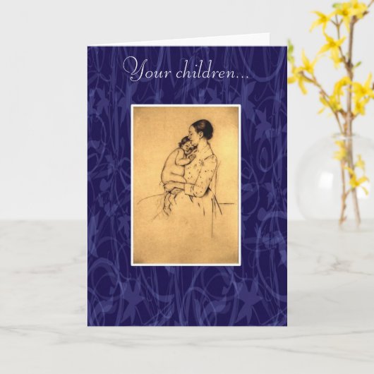 Op Kinderen door Kahlil Gibran Kaart (Gele Bloem)