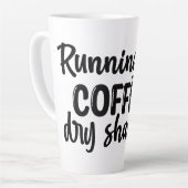 Op Koffie en Dry Shampoo Latte Mok (Linkerhoek)