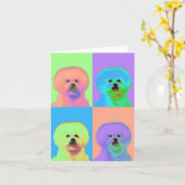 Op Kunst - Bichon Frise - Cody Kaart (Gele Bloem)