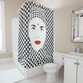 Op kunst douchegordijn (In situ)