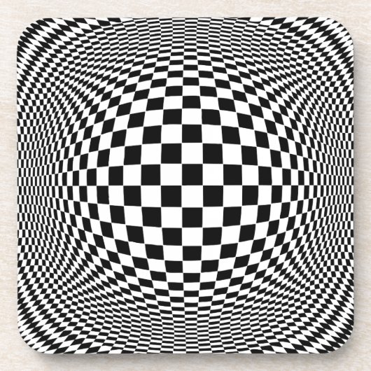 Op kunst drankjes onderzetter (Voorkant)