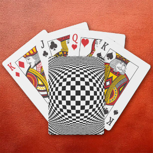 Op kunst pokerkaarten