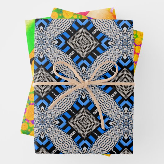 Op Kunst, Stippen, en Deco Sampler Inpakpapier Vel (In situ)