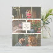 Op laatste bruiloft foto Save the Date (Staand voorkant)