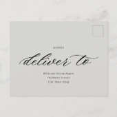 Op laatste bruiloft RSVP-antwoordkaart Briefkaart (Achterkant)