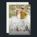 Op laatste EDITABLE achtergrondkleur sparen de Dat Save The Date<br><div class="desc">Modern en stijlvol sparen de kaart van de datumfoto van Berry Berry Sweet {www.berryberrysweet.com}. De achtergrondkleur kan online worden uitgegeven.</div>