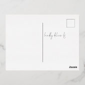 Op laatste fotobruiloft sla het Briefkaart Datum F (Achterkant)