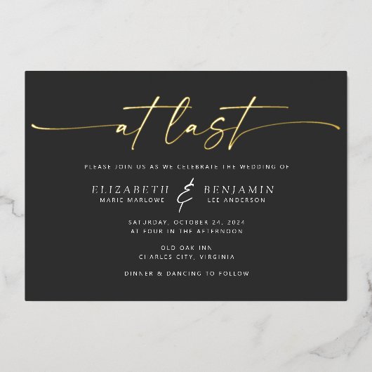 Op laatste horizontale uitnodiging tot Folie van h (Voorkant)