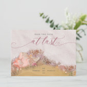 Op laatste roze strand met Glitzy Seashells Kaart (Staand voorkant)