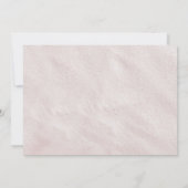 Op laatste roze strand met Glitzy Seashells Kaart (Achterkant)