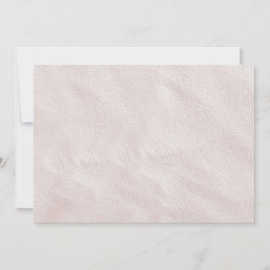 Op laatste roze strand met Glitzy Seashells Kaart (Achterkant)