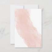 Op laatste Waterverf Typografie Wedding RSVP Kaartje (Achterkant)