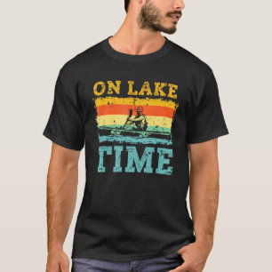 Op Lake Time Retro Kayaking Canoeing  Kayak T-shirt