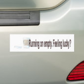 Op Leeg lopen Bumpersticker (Op auto)