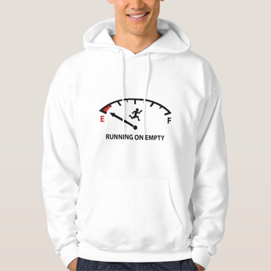 Op leeg lopen hoodie (Voorkant)