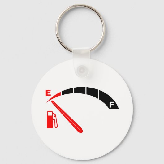 Op leeg lopen sleutelhanger (Voorkant)