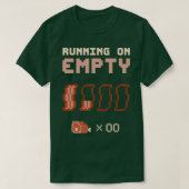 Op leeg lopen t-shirt (Design voorkant)
