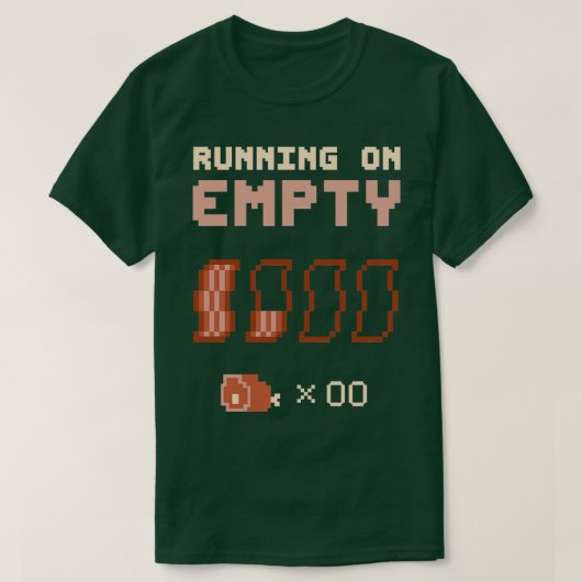Op leeg lopen t-shirt (Design voorkant)