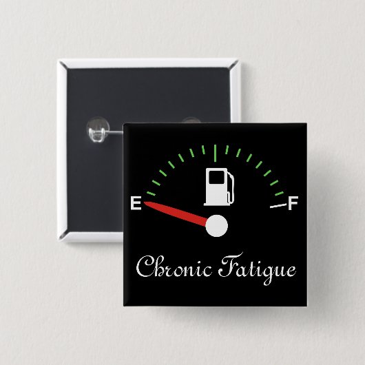 Op Leeg lopen Vierkante Button 5,1 Cm (Voorkant /achterkant)