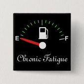 Op Leeg lopen Vierkante Button 5,1 Cm (Voorkant)