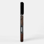 Op leer gesneden draak iPhone hoesje (Rechterkant)