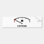 Op lege ritten: cafeïne bumpersticker (Voorkant)