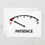 Op lege ritten: geduld briefkaart (Voorkant / Achterkant)