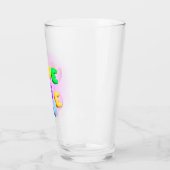 Op liefde proosten: 3D regenboog Pride pintglas Glas (Links)