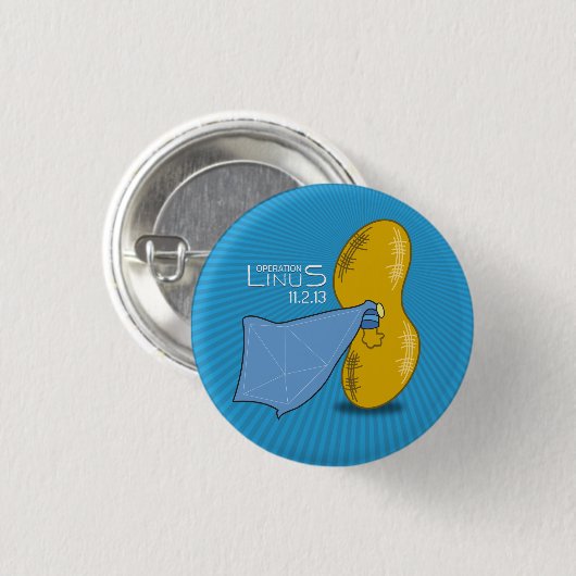 OP: Linus Button (Voorkant /achterkant)