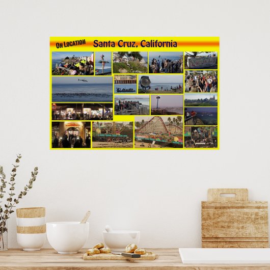 Op Locatie-Santa Cuz, Californië Poster (Keuken)