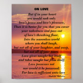 OP LOVE gedicht Poster (Voorkant)