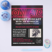 Op luchtpleister Adverteren Podcast Flyer (Enkel)