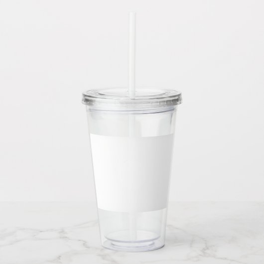 Op maat 0,5L, Helder Acryl Drinkbeker (Voorkant)