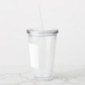 Op maat 0,5L, Helder Acryl Drinkbeker (Links)