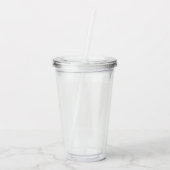 Op maat 0,5L, Helder Acryl Drinkbeker (Achterkant)
