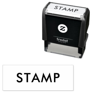 Op maat 2.15" x 0.78" zelfinktende stempel