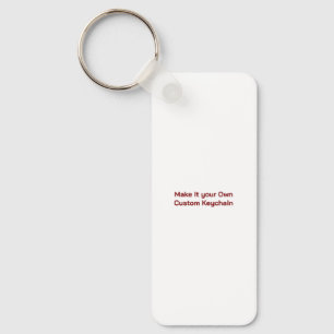 Op maat 3,18 cm x 7,62 cm sleutelhanger